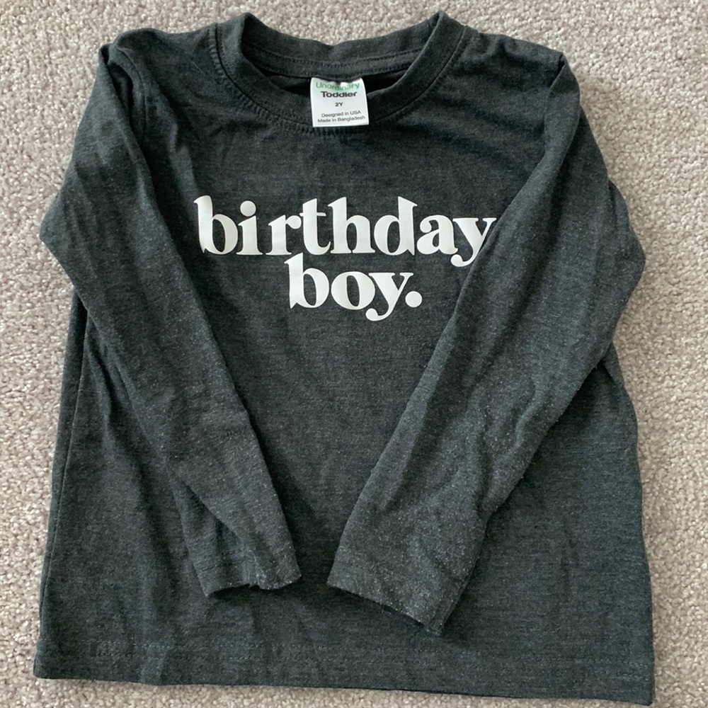 Toddler Birthday Boy Long Sleeve